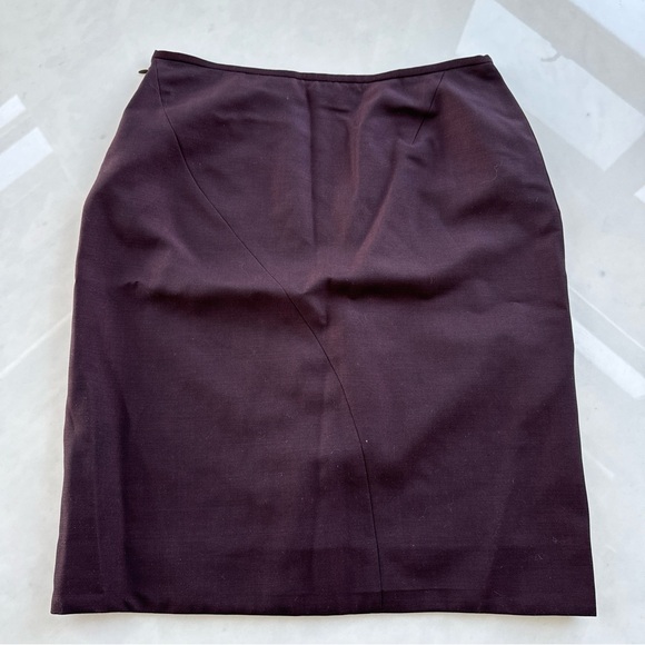 Gucci By Tom Ford Fall/Winter 1997 Burgundy Runway Skirt Size IT 46 - Picture 5 of 12